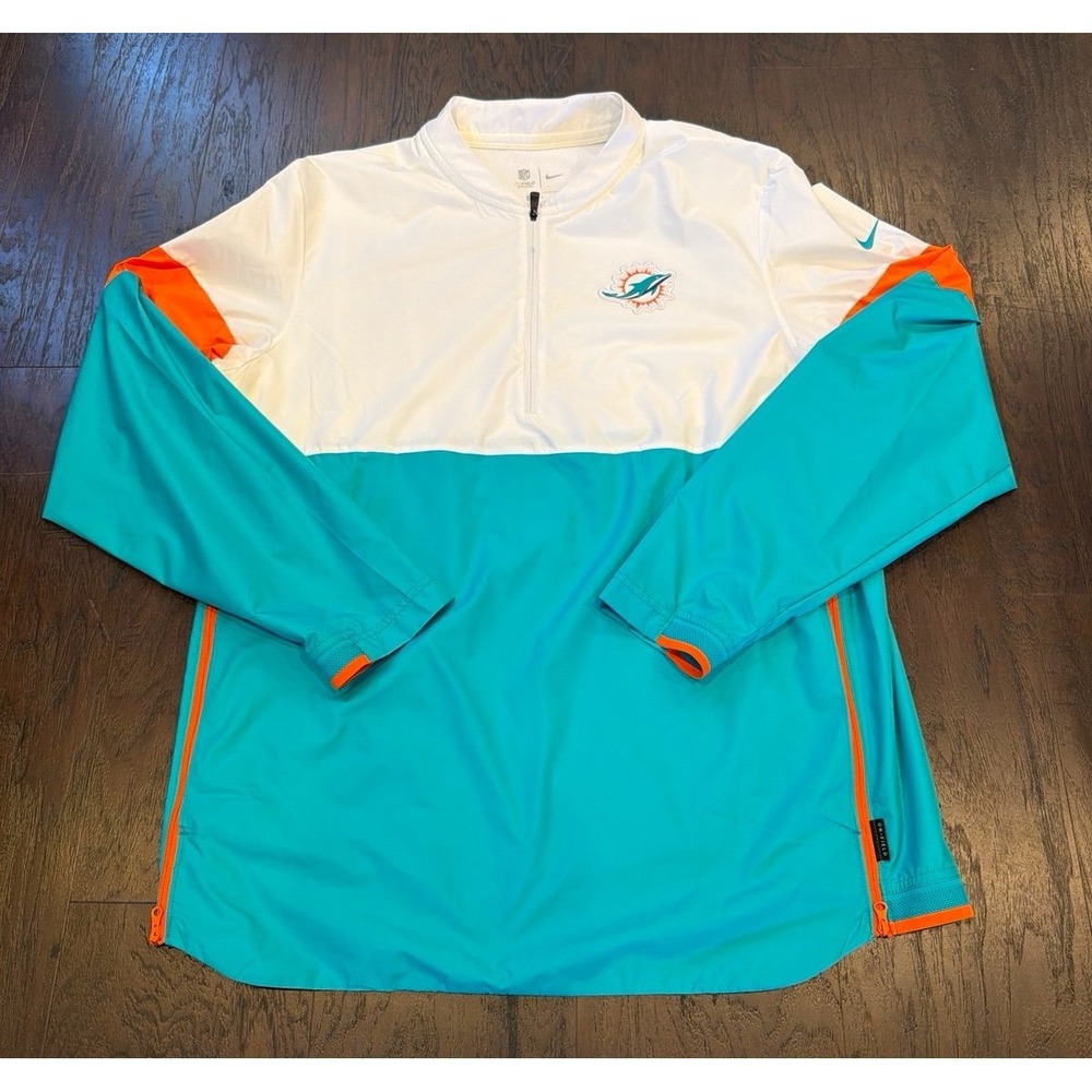 Nike Miami‎ Dolphins Sideline Half Zip Jacket Mens